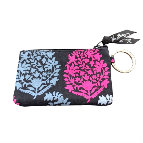Vera Bradley Coin Purse Card Holder Keychain - Picture 1 of 3